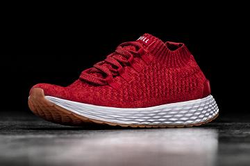 Men's Nobull Alert Knit Running Shoes Red | SG X2083Y